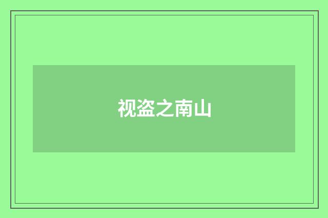 视盗之南山