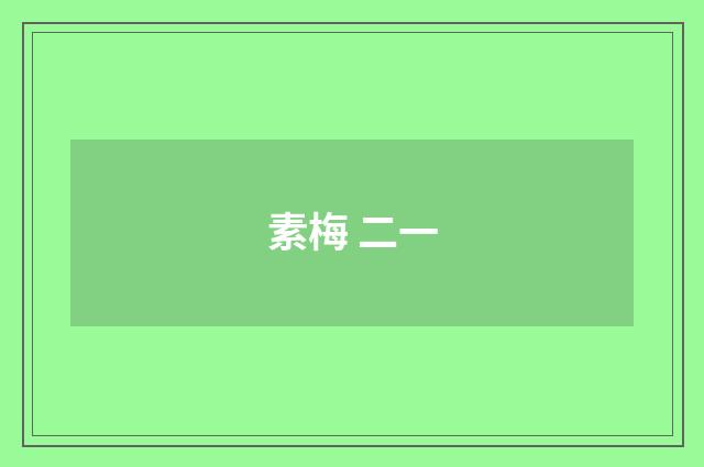 素梅 二一