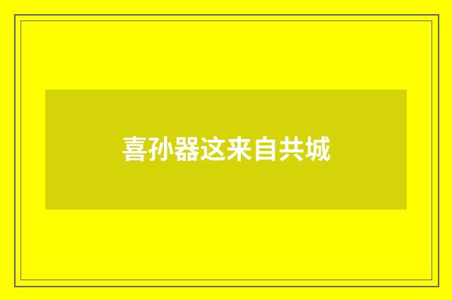 喜孙器这来自共城
