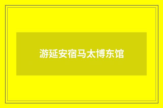 游延安宿马太博东馆
