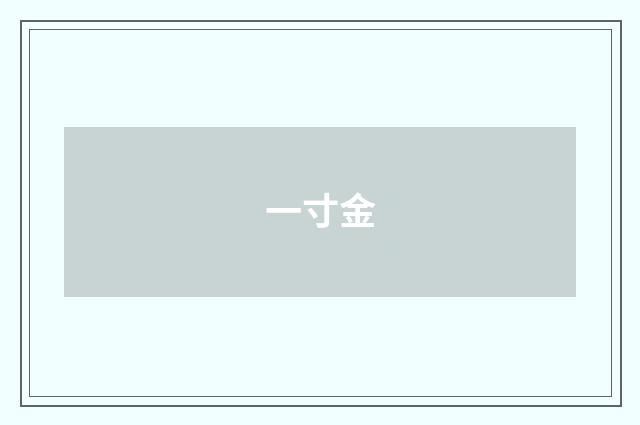 一寸金