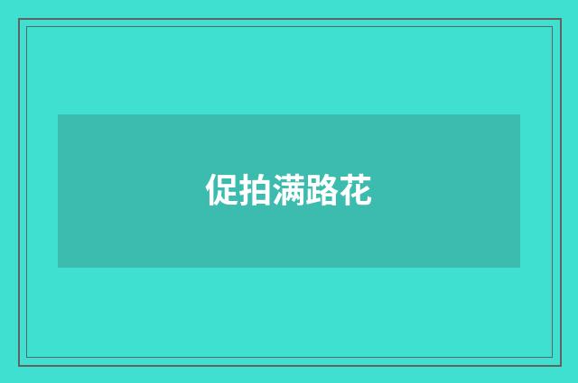 促拍满路花