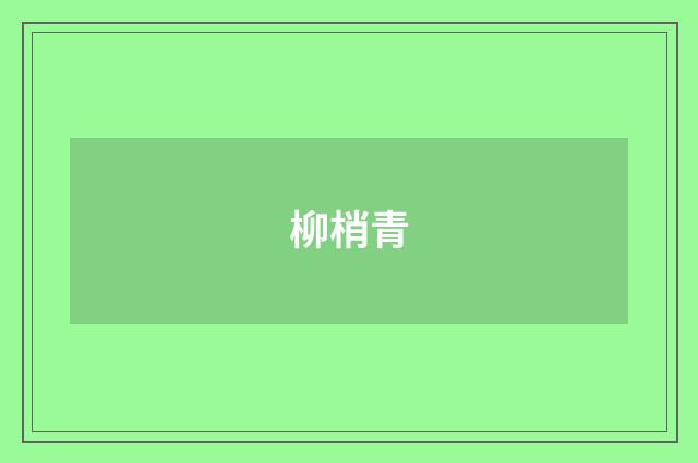柳梢青