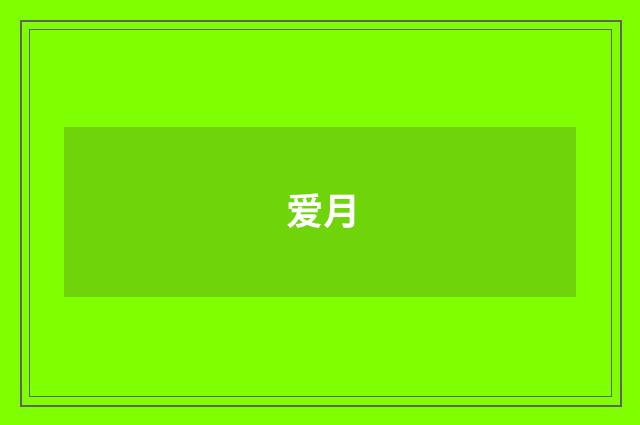 爱月