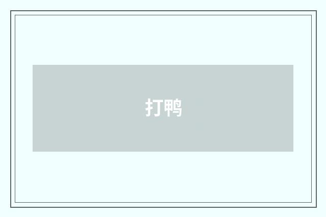 打鸭