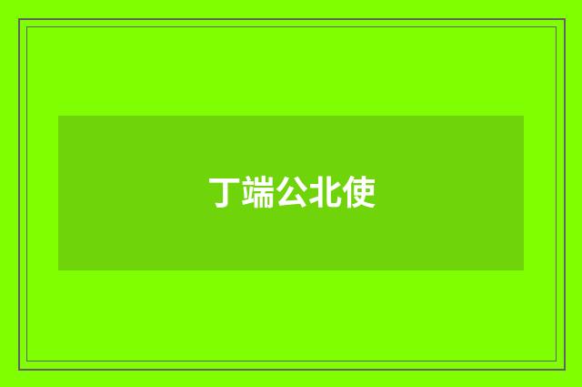 丁端公北使