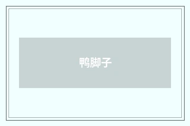 鸭脚子