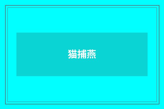 猫捕燕