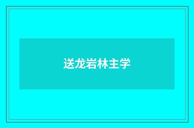 送龙岩林主学