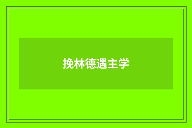 挽林德遇主学