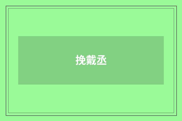 挽戴丞