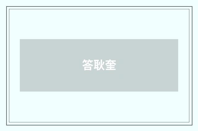 答耿奎