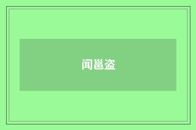闻邕盗
