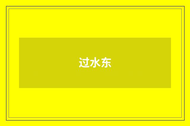 过水东