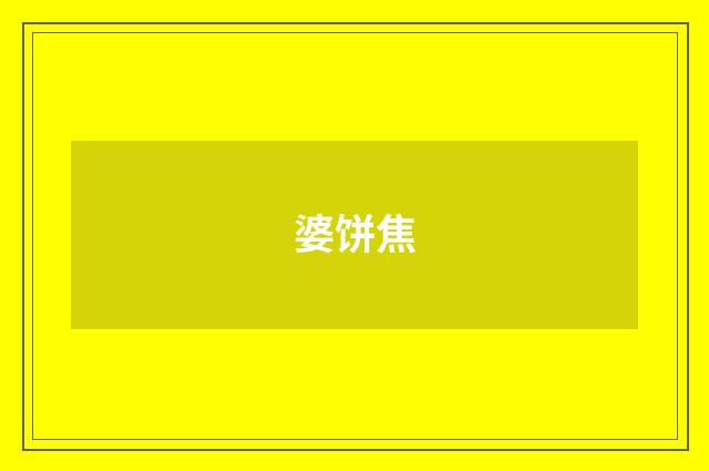 婆饼焦