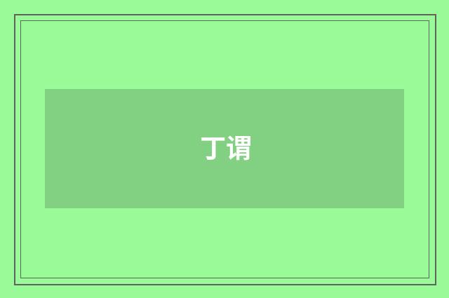 丁谓