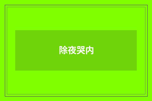 除夜哭内