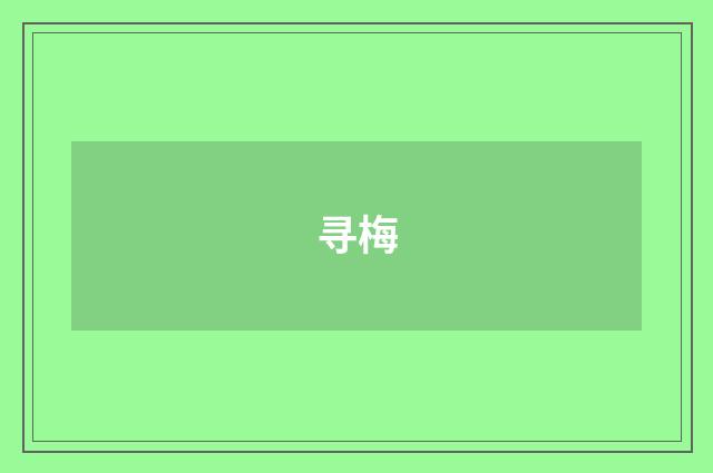 寻梅