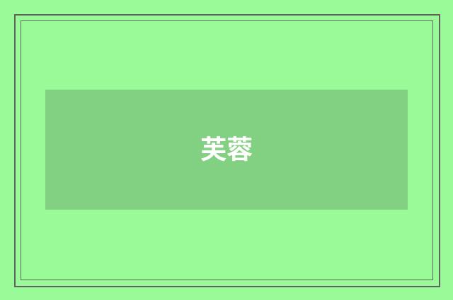 芙蓉