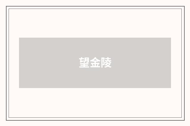 望金陵