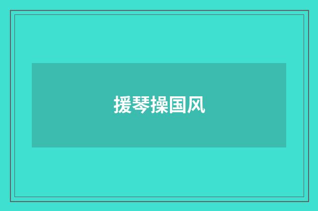 援琴操国风