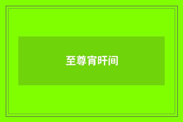至尊宵旰间