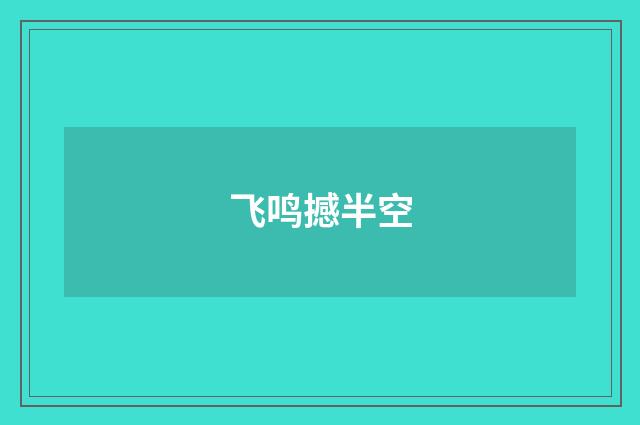 飞鸣撼半空