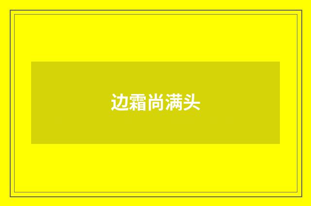 边霜尚满头