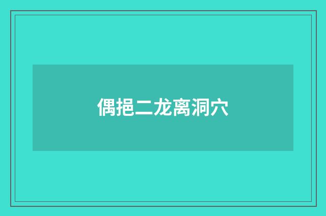 偶挹二龙离洞穴