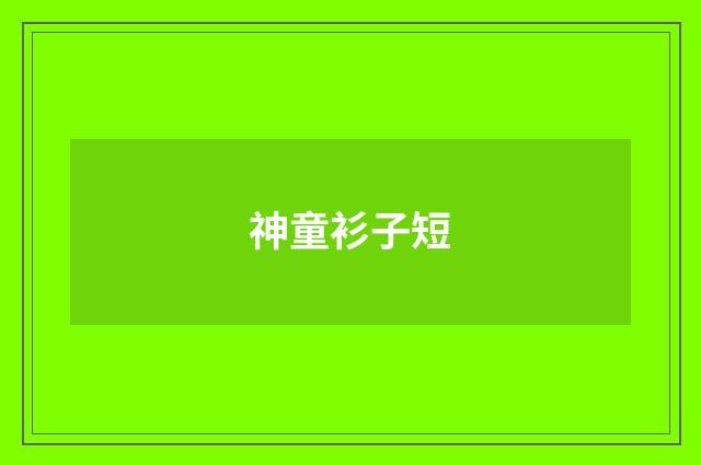 神童衫子短