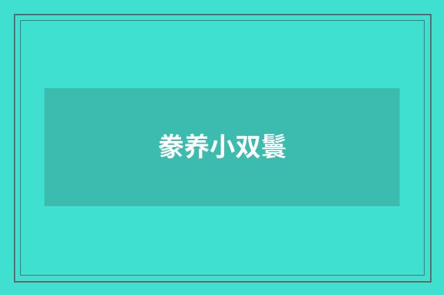 豢养小双鬟