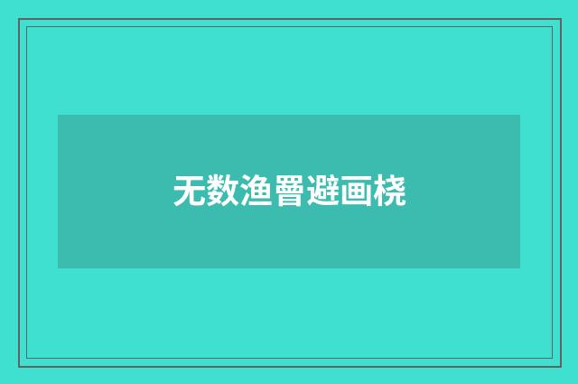 无数渔罾避画桡