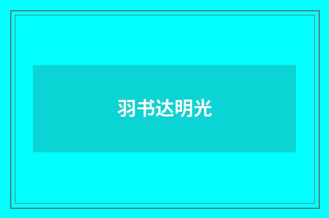 羽书达明光