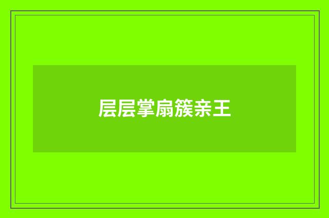 层层掌扇簇亲王