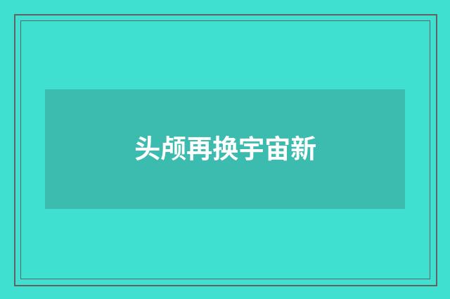 头颅再换宇宙新