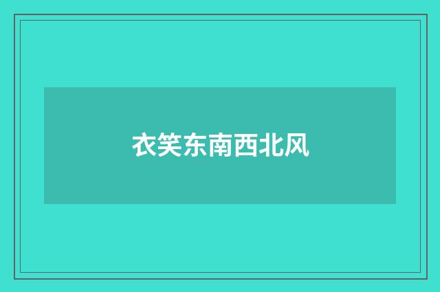 衣笑东南西北风