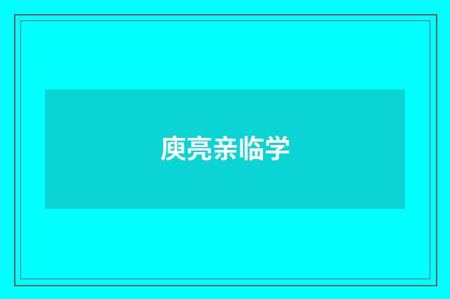 庾亮亲临学