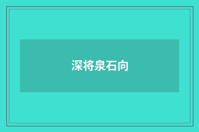 深将泉石向