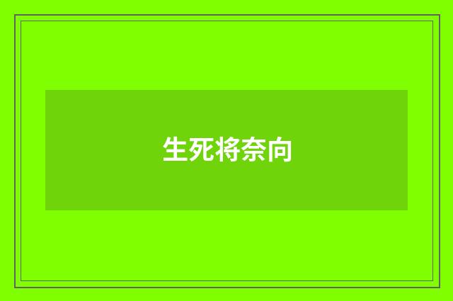 生死将奈向