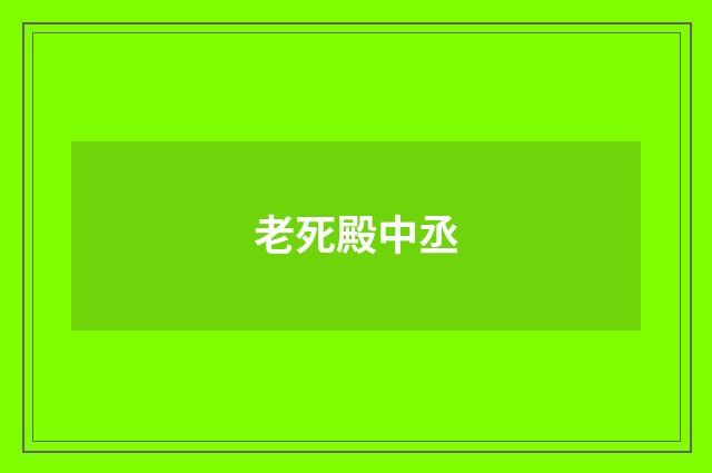 老死殿中丞