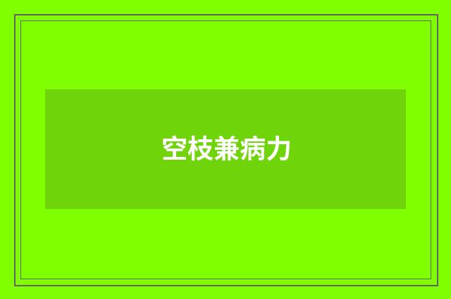 空枝兼病力