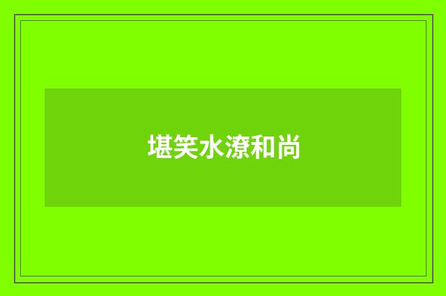 堪笑水潦和尚