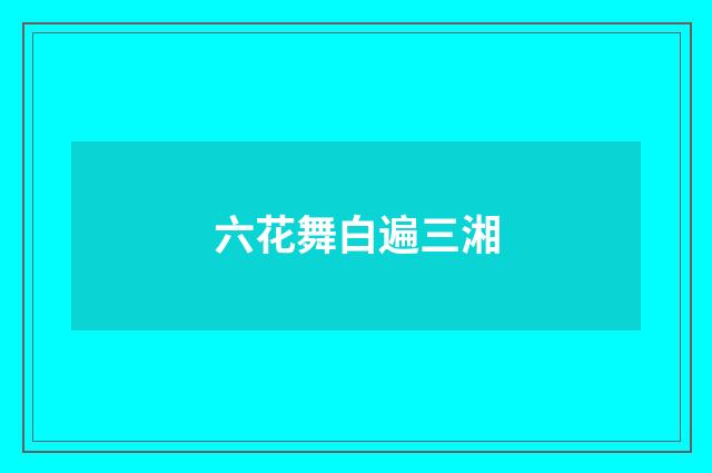 六花舞白遍三湘