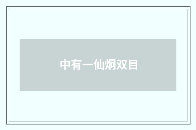 中有一仙炯双目