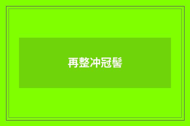 再整冲冠髻