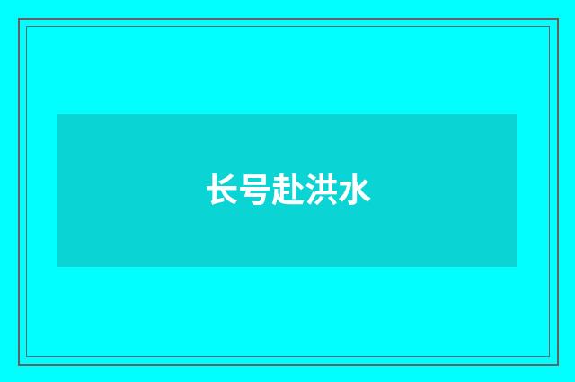 长号赴洪水