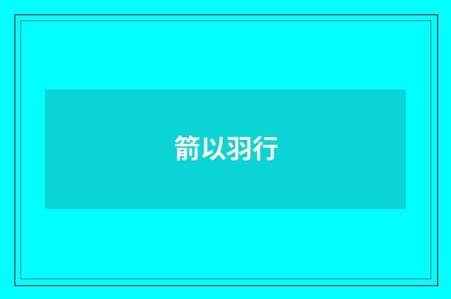 箭以羽行