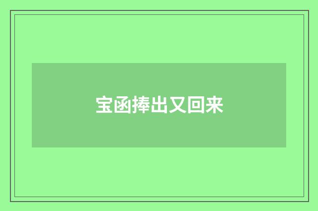 宝函捧出又回来