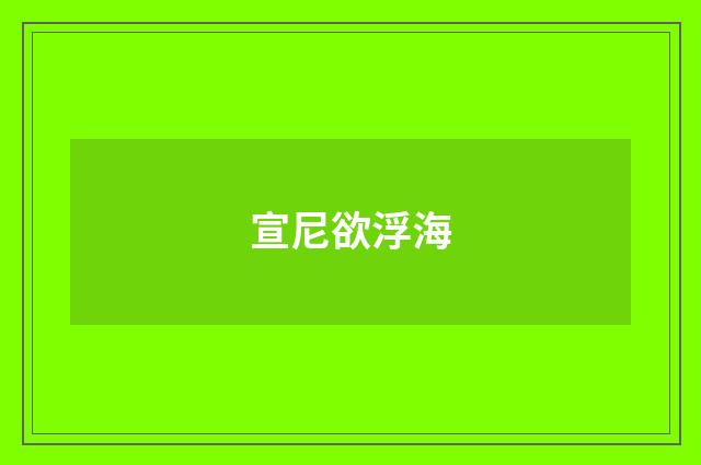 宣尼欲浮海