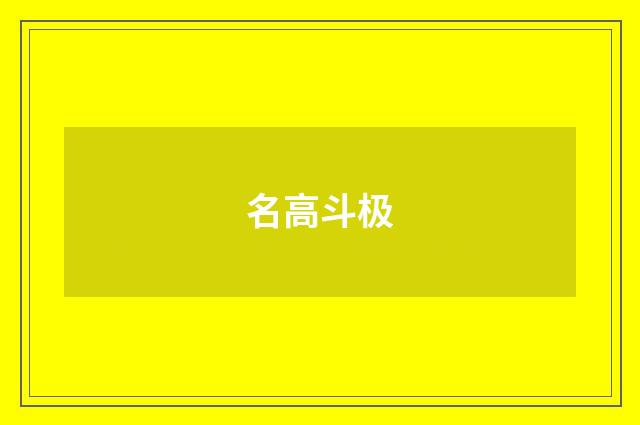 名高斗极